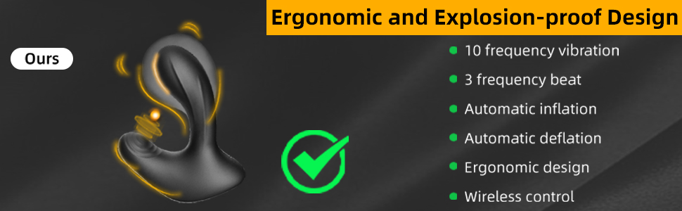 Automatic Inflatable Anal Vibrator