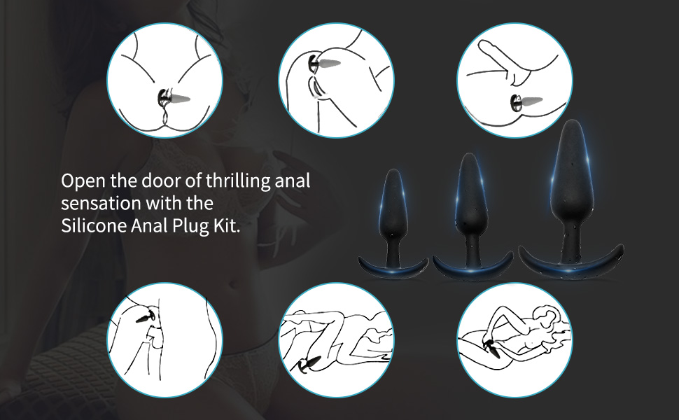 Silicone Anal Plug Kit.