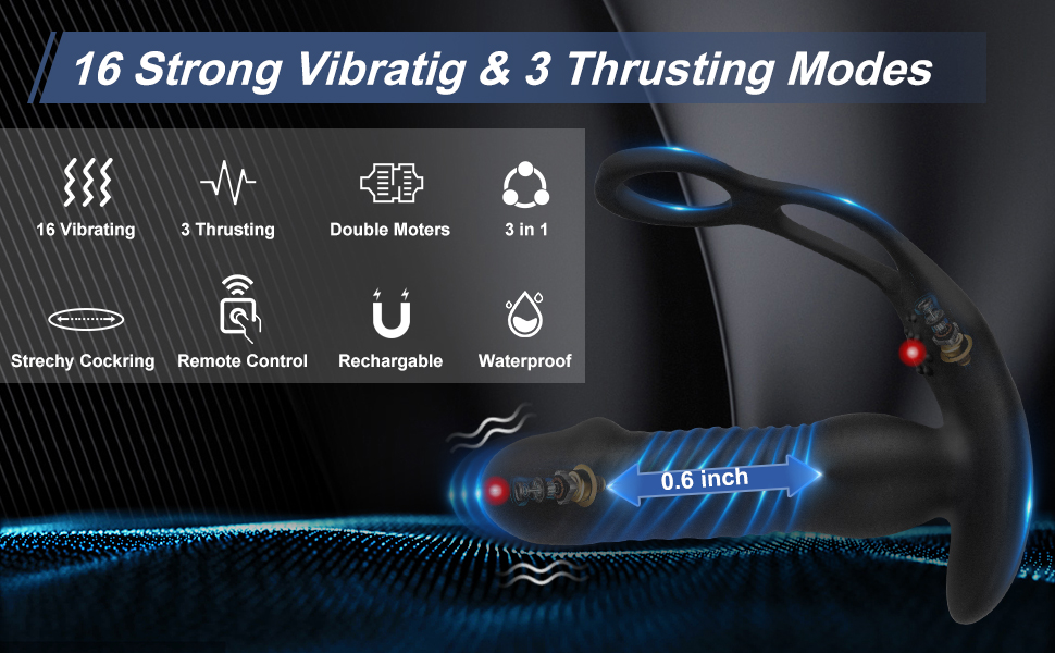 Thrusting Anal Vibrator Prostate Massager