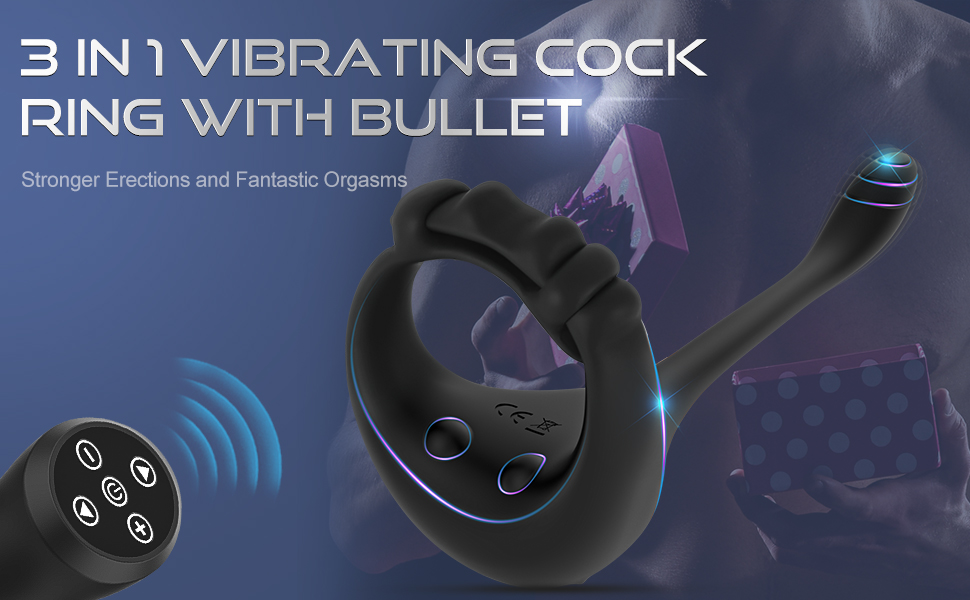 Cock ring with bullet