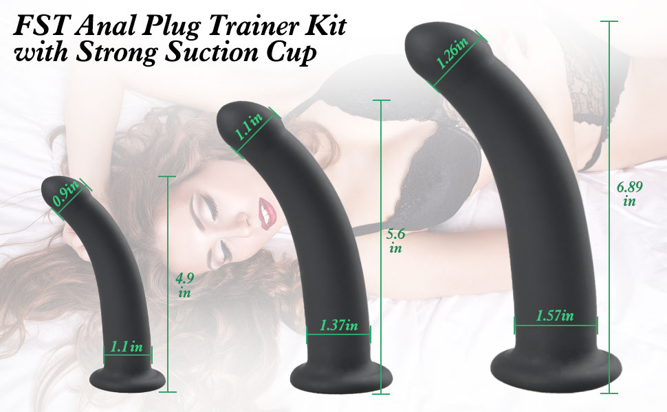 6k Anal Plug Trainer Kit with Strong Suction Cup