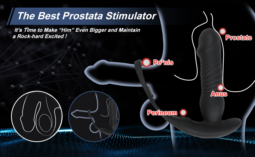 Thrusting Anal Vibrator Prostate Massager