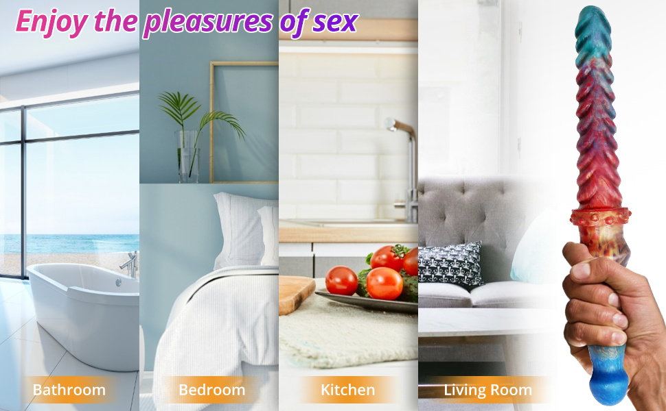 Sex factory double ended dildos for bathroom bedroom kitchen and livingroom