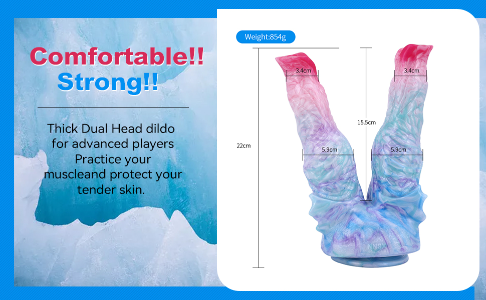 Thick dual head dildo for advanced players
