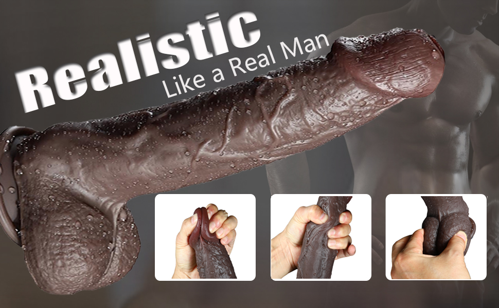 Realistic dildo like a real man