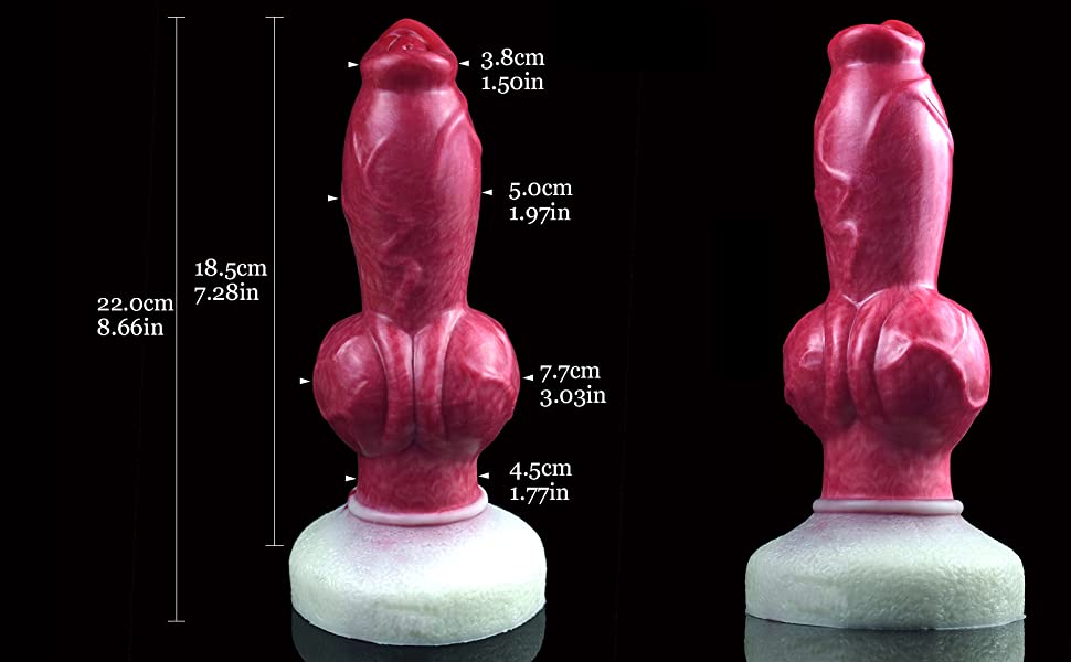 Artificial dog dildo wolf dildo