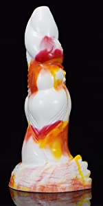 Multi colored animal dildo medium size