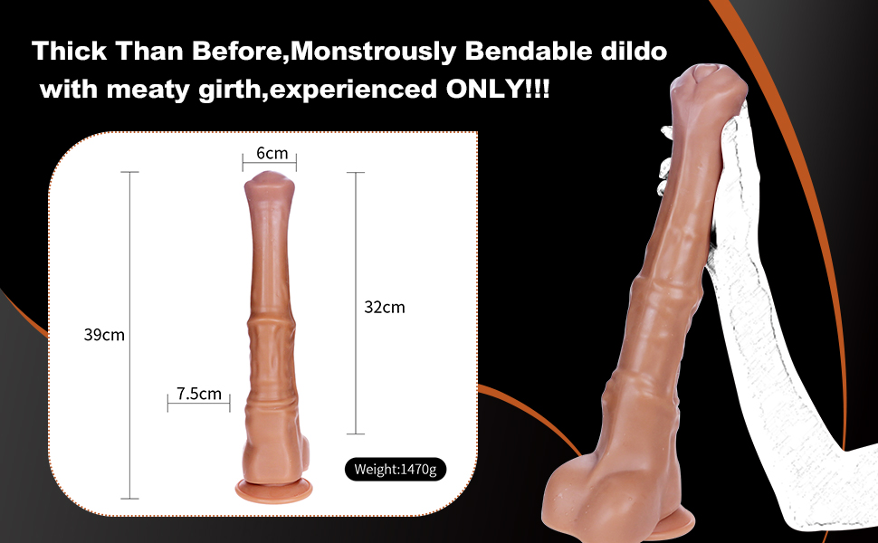 Bendable 15 inches Horse dildo