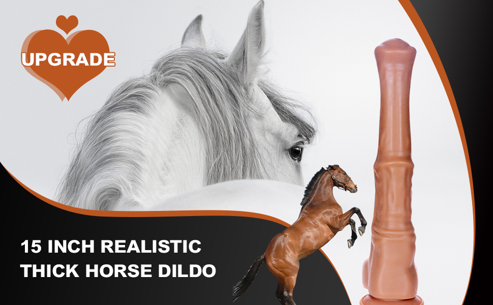 15 inch realistic thick horse dildo