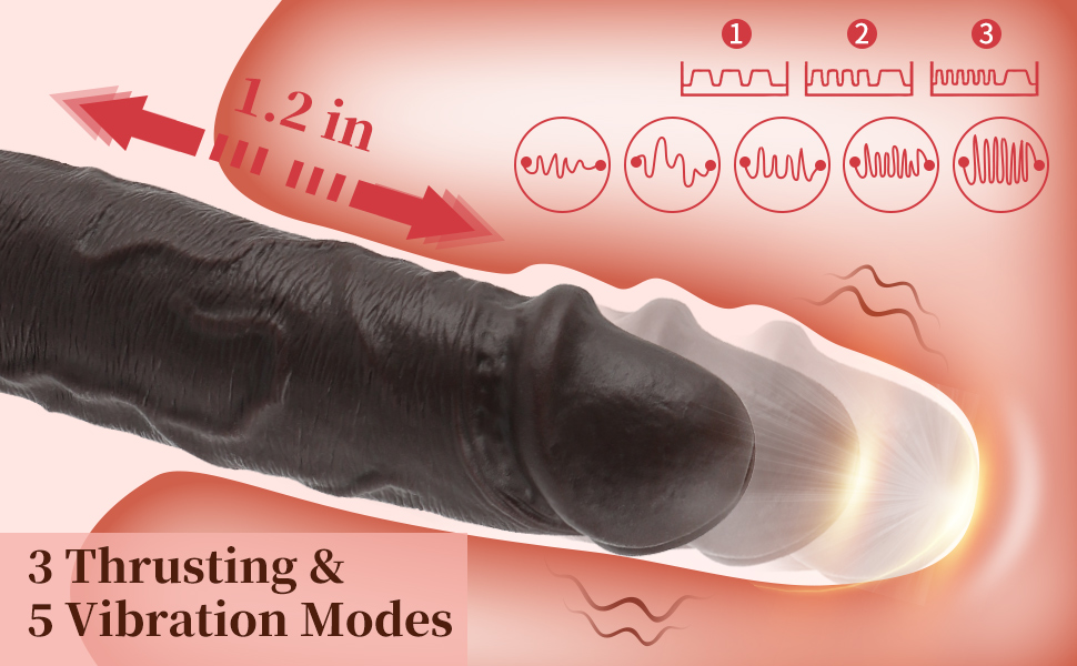 thrusting dildo vibrator