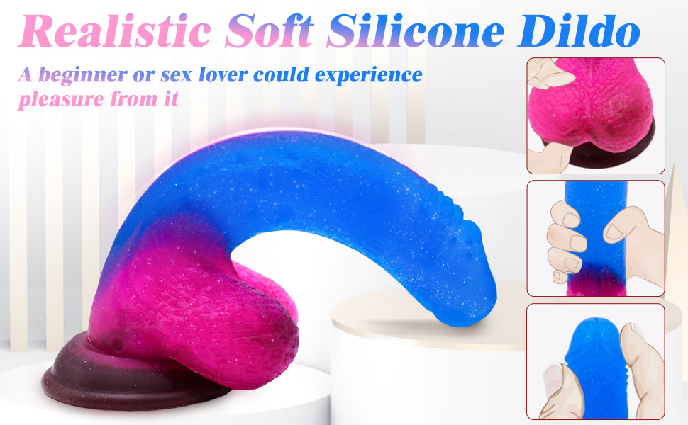 Realistic silicone dildo