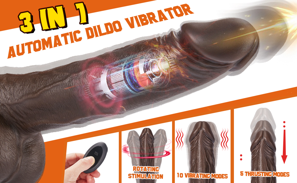 thrusting dildo vibrator sex toy