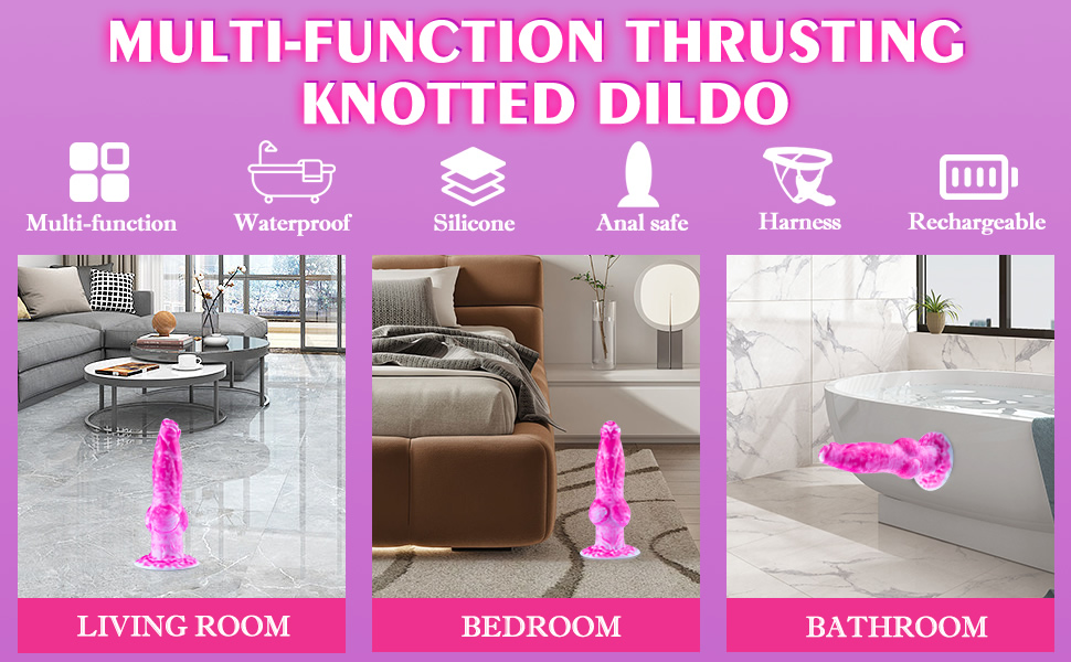 Thrusting Vibrating Dildo Vibrator
