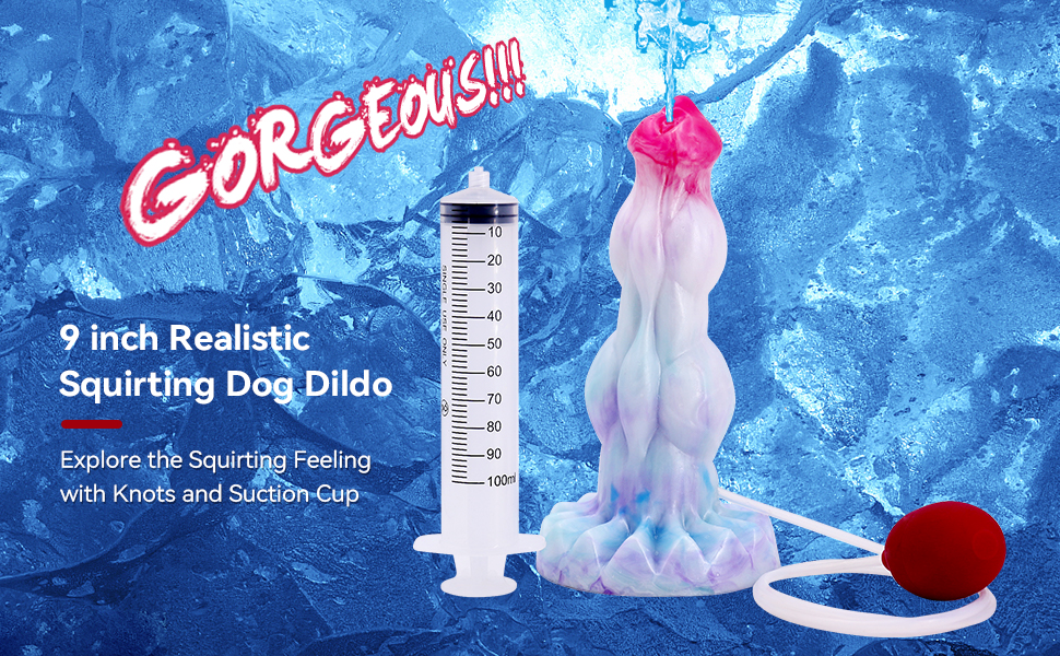 9 inch realistic squirting dildo