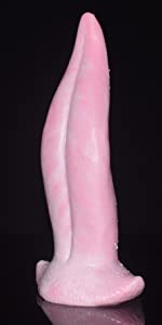 Tongue shape dildo