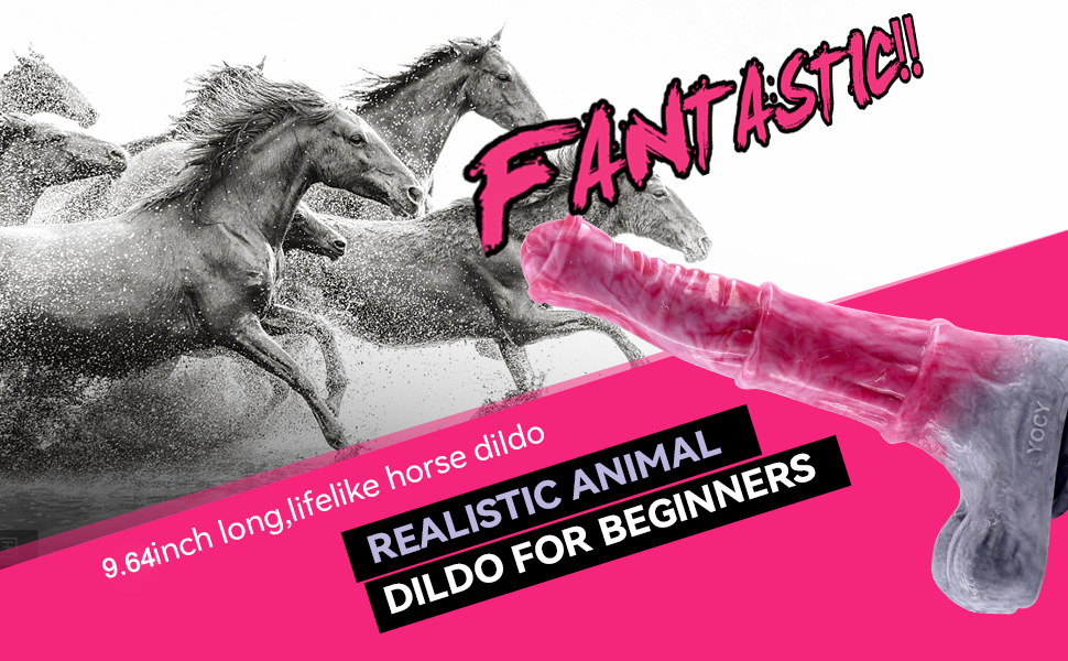 9.64 inch realistic horse dildo