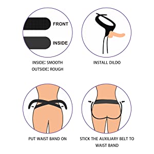 Steady Strap-on panel with fitting holes