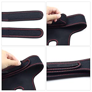 Steady Strap-on panel with fitting holes