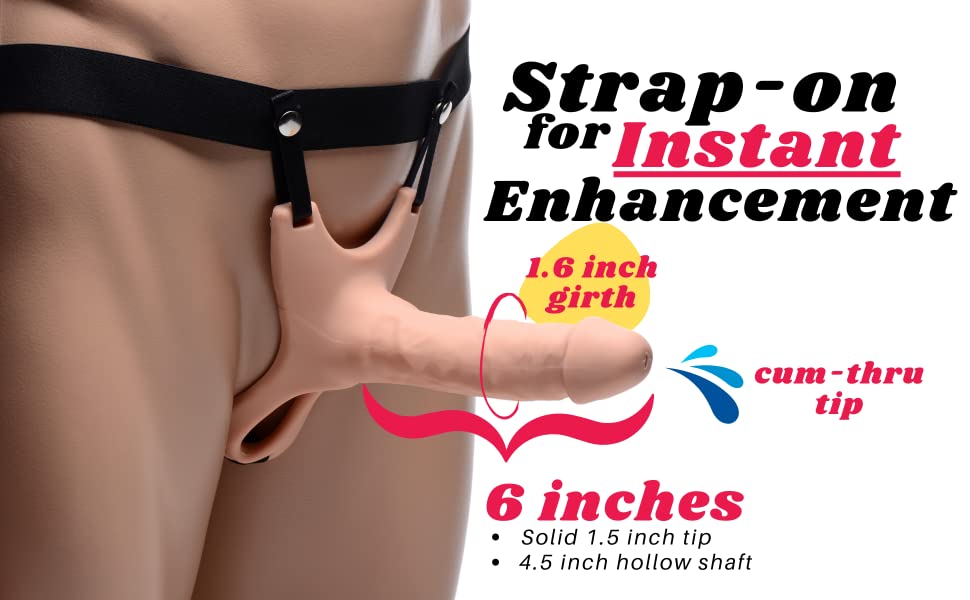 strap on dildo for men enlarger enhancement hollow sex toy for men harness adjustable