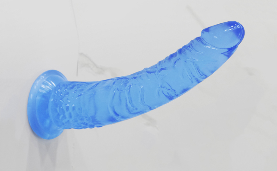 Jelly blue dildo