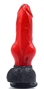 Half Dog Half Human Dildo with Suction Cup