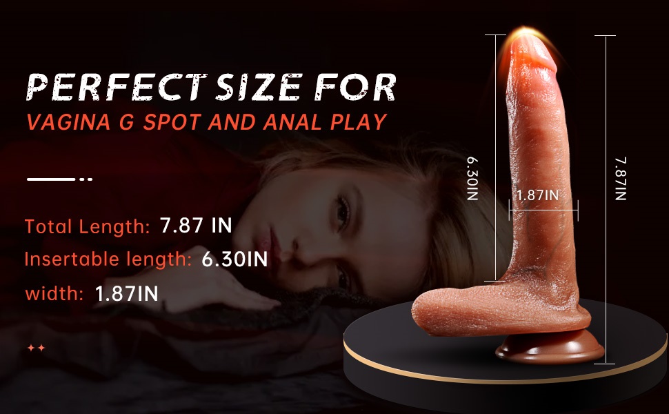 7.87 inch big dildo for women