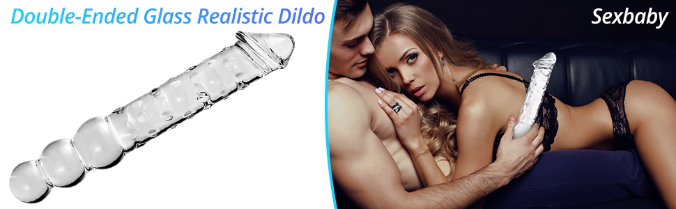 Double-Ended Glass Realistic Dildo