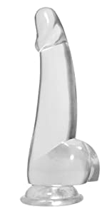 8.66 inch clear dildo