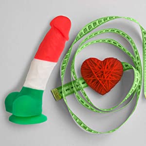 Pure Love 7 inch Multicolored Silicone Dildo with Suction Cup Harness Adult Sex Toy vibrator
