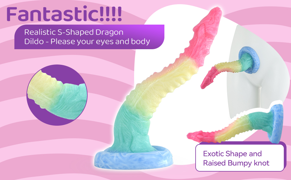 Fantastic s-shaped dragon dildo