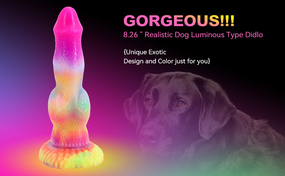 8.26 inches realistic luminous type dildo