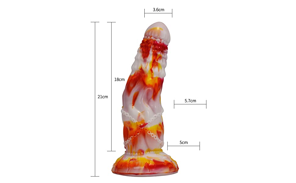 Multi color dildo anal toy