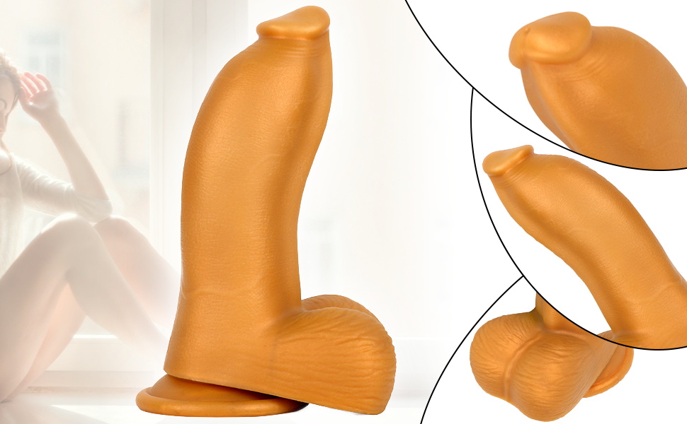 Beautiful soft and flexible huge dildo bring you amazing feeling