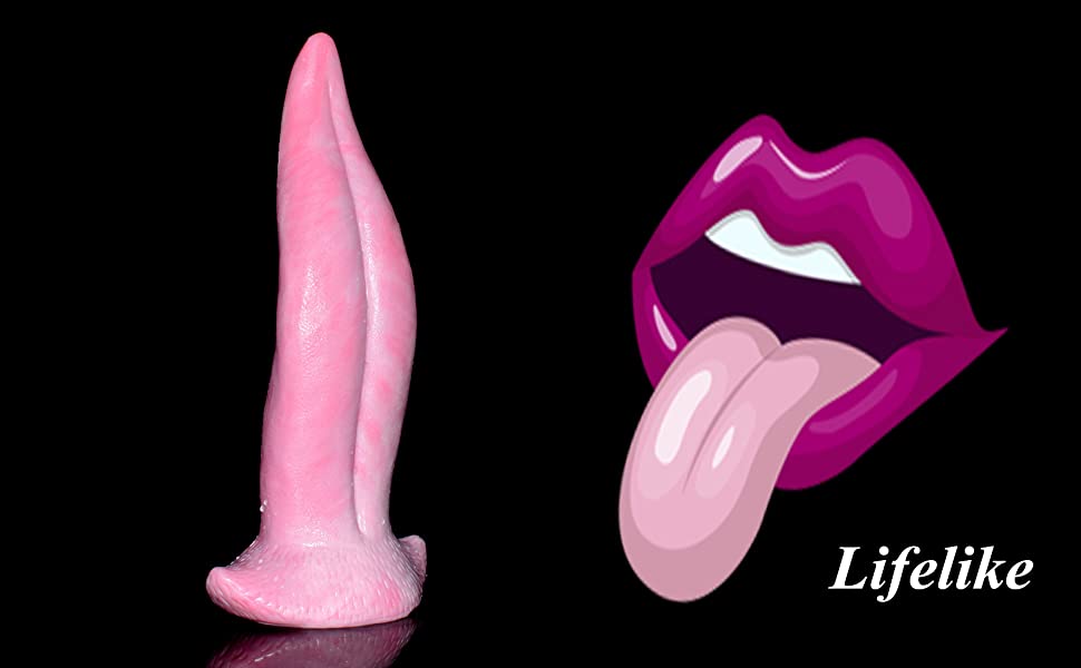 tongue shape dildo