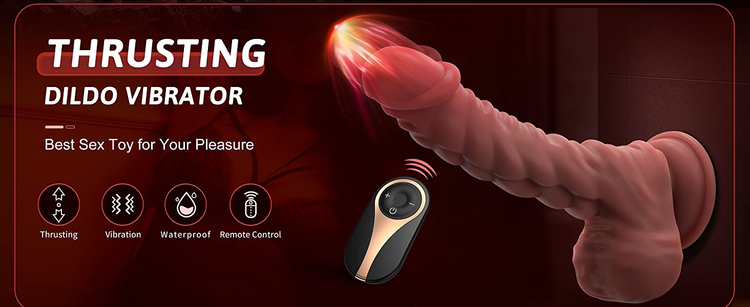 Thrusting Dildo Vibrator