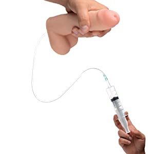 sex toy squirting dildo syringe lube shooter jizzing large small realistic for women lube applicator