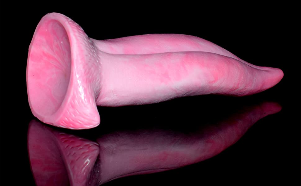 Tongue shape dildo