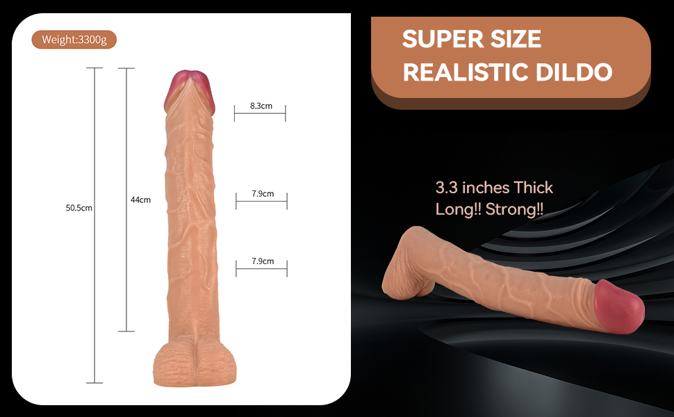 Super Size realistic dildo just for advanced players