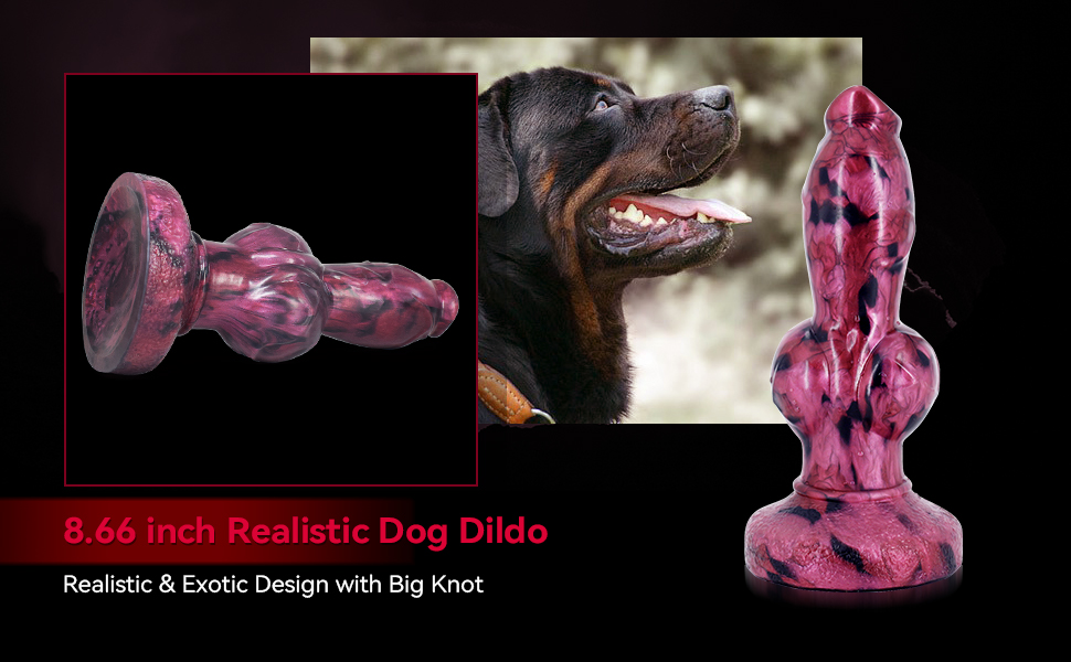 8.6 inches realistic dog dildo