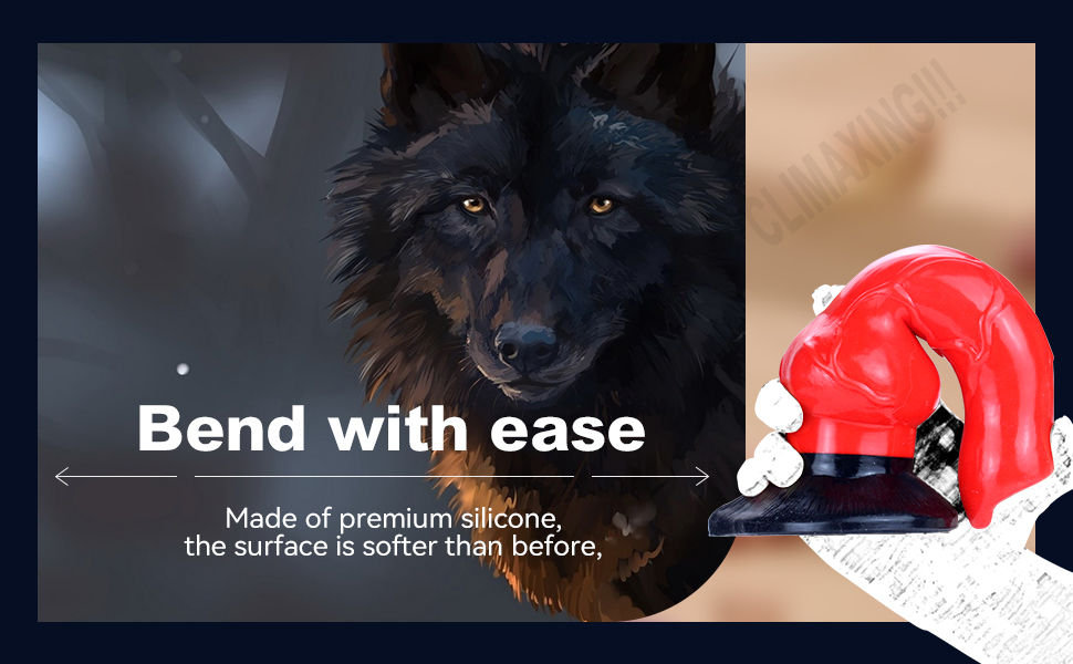 Bend with ease, soft silicone material