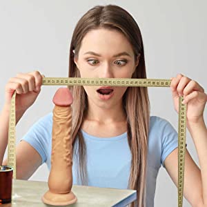 Pure Love 8 inch extra long realistic dildo adult sex toy suction cup vibrator