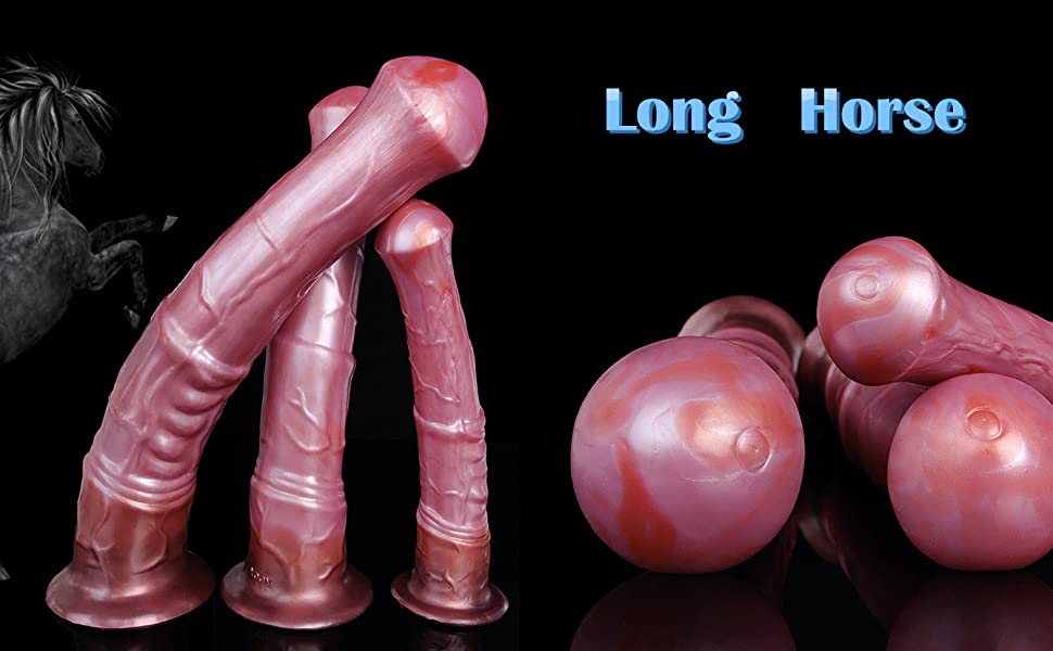 Long size artificial horse dildo