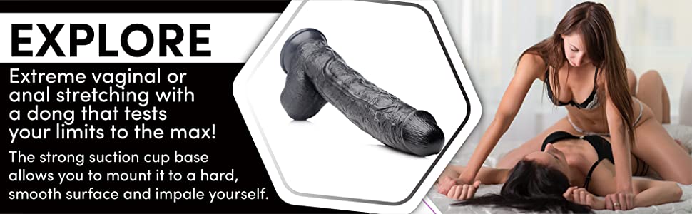 vaginal anal stretcher dildo dong sex toy for men women couples long thick huge