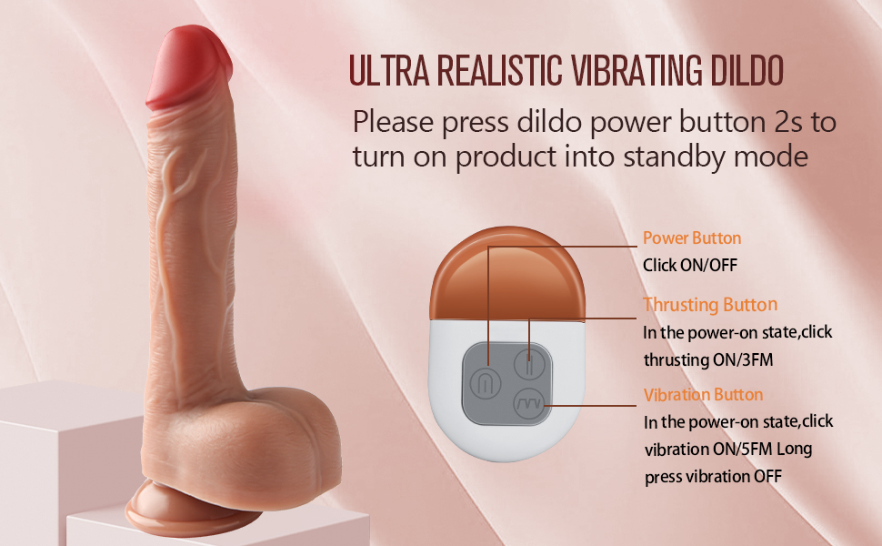 Thrusting Dildo Vibrator