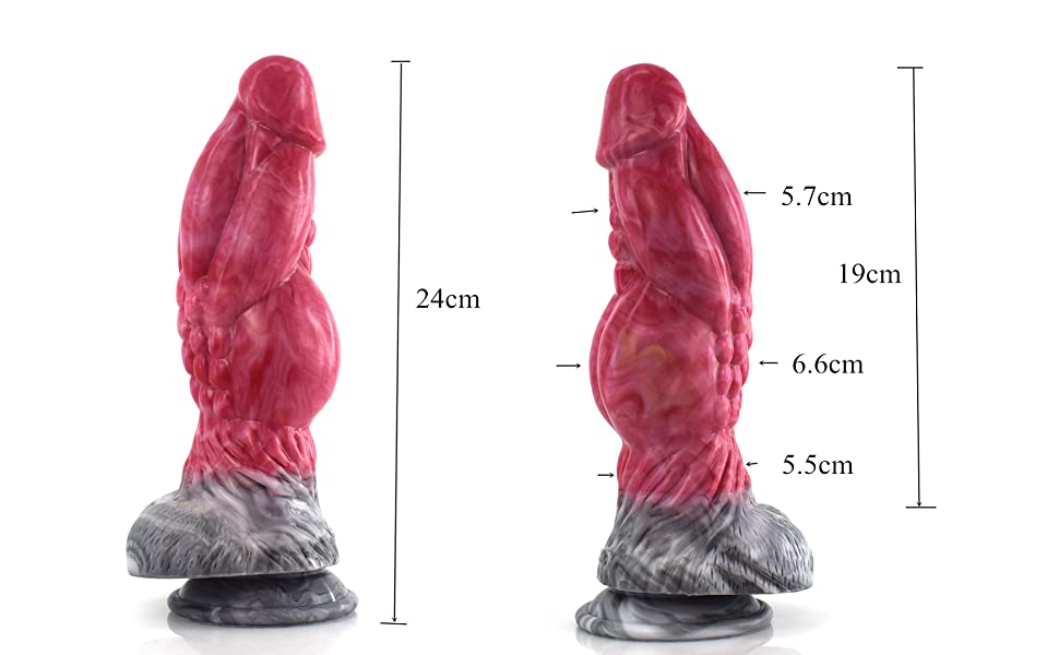 Raw meat color dildo