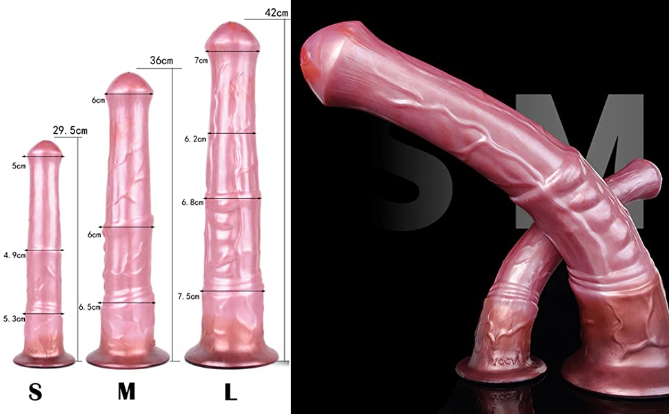 Long size big artificial horse dildo