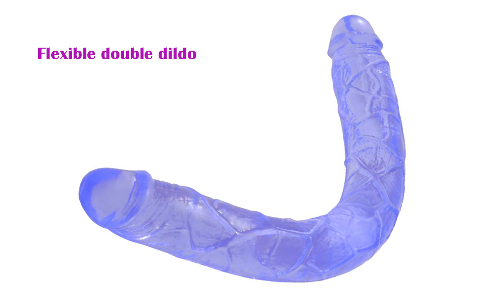Flexible jelly dildo