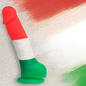Pure Love 7 inch Multicolored Silicone Dildo with Suction Cup Harness Adult Sex Toy vibrator