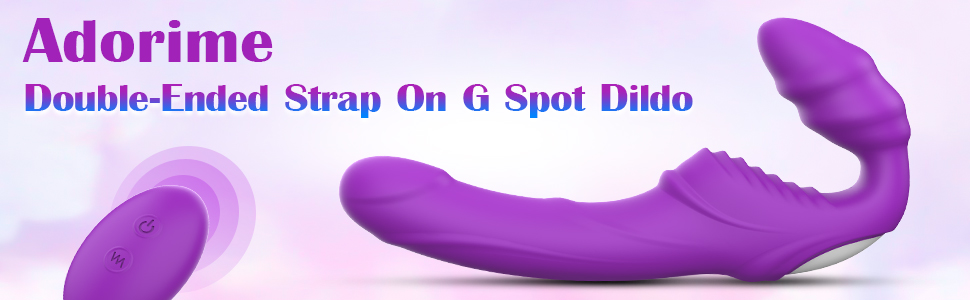 adorime strap on strapless G spot dildo vibrator