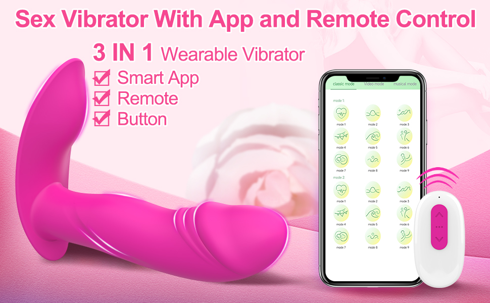 Sex Vibrator With App and Remote Control